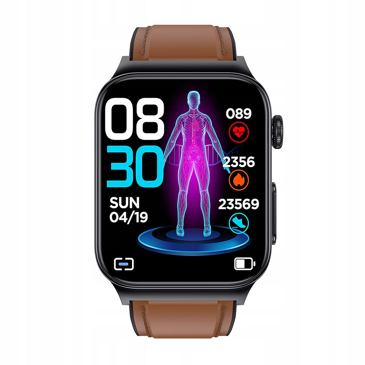 Smartwatch Cardio One Brown Watchmark