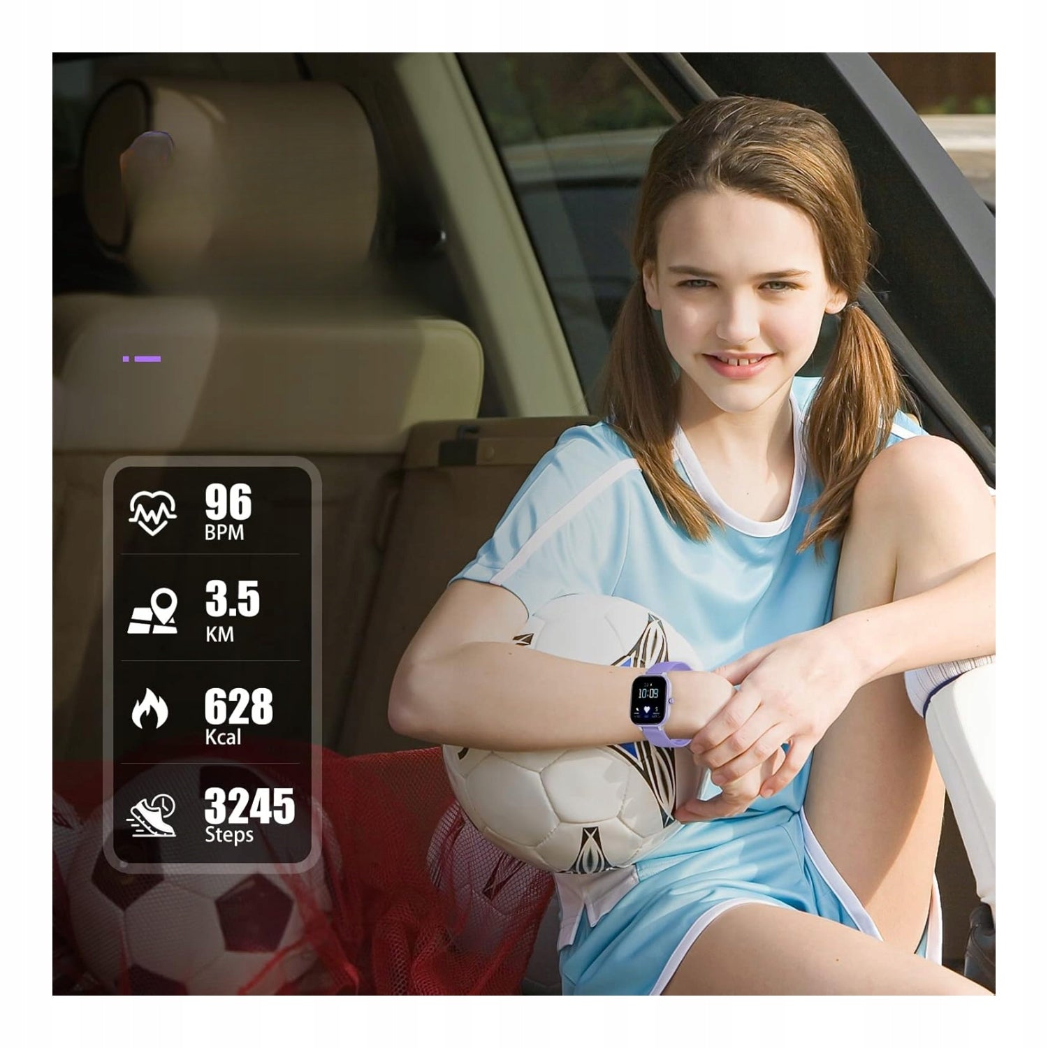 Smartwatch Children's Fitness Watch IP68 Pedometer Sleep Monitor and Heart Rate Brand no brand