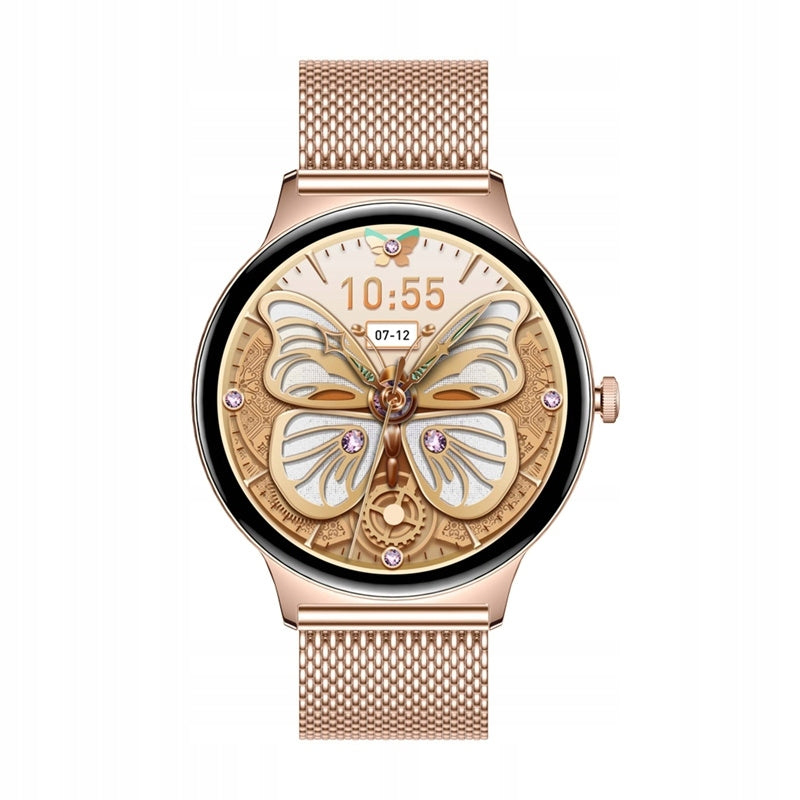 Smartwatch Colmi V89 gold steel 1.43" AMOLED talk BT 100 modes Packaging status original