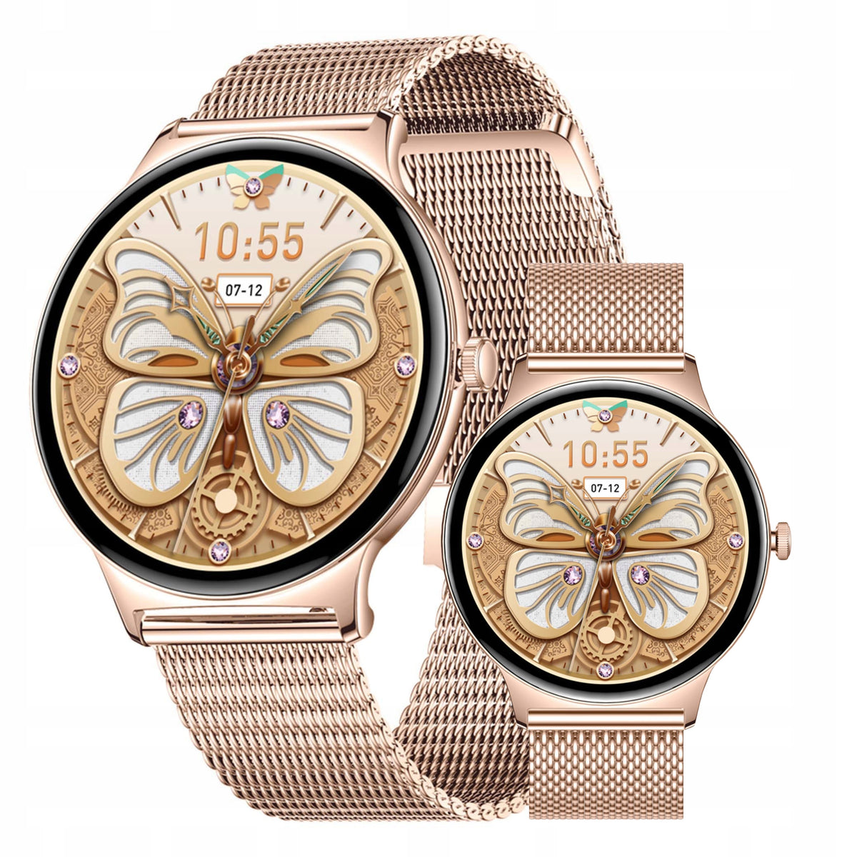 Smartwatch Colmi V89 gold steel 1.43" AMOLED talk BT 100 modes
