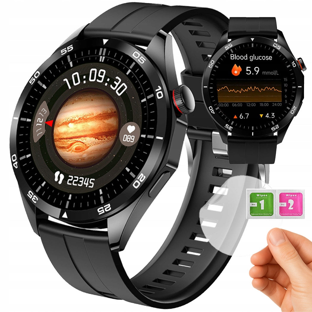Smartwatch ECG Glucose Heart Rate Pressure BT Heart Rate Monitor PL