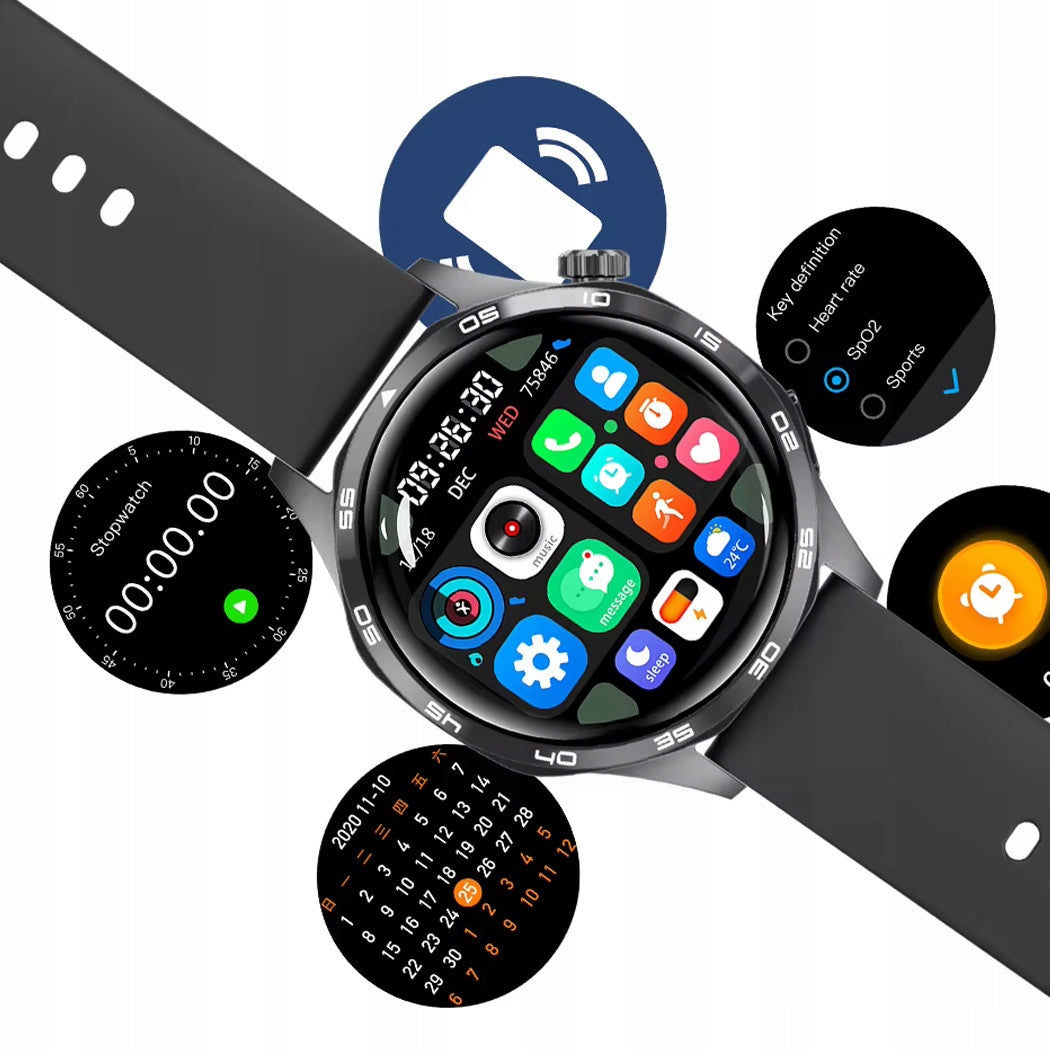Smartwatch ECG Pressure Glucose Heart Rate Bluetooth Calls Model other