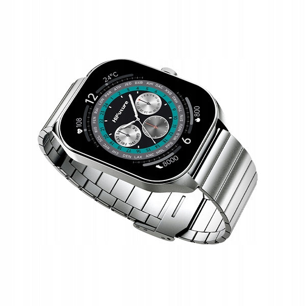 Smartwatch FutureFit Apex silver Bluetooth Android pedometer HiFuture Brand HiFuture