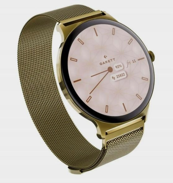 Smartwatch GARETT Verona 2 Gold Mesh Packaging status original