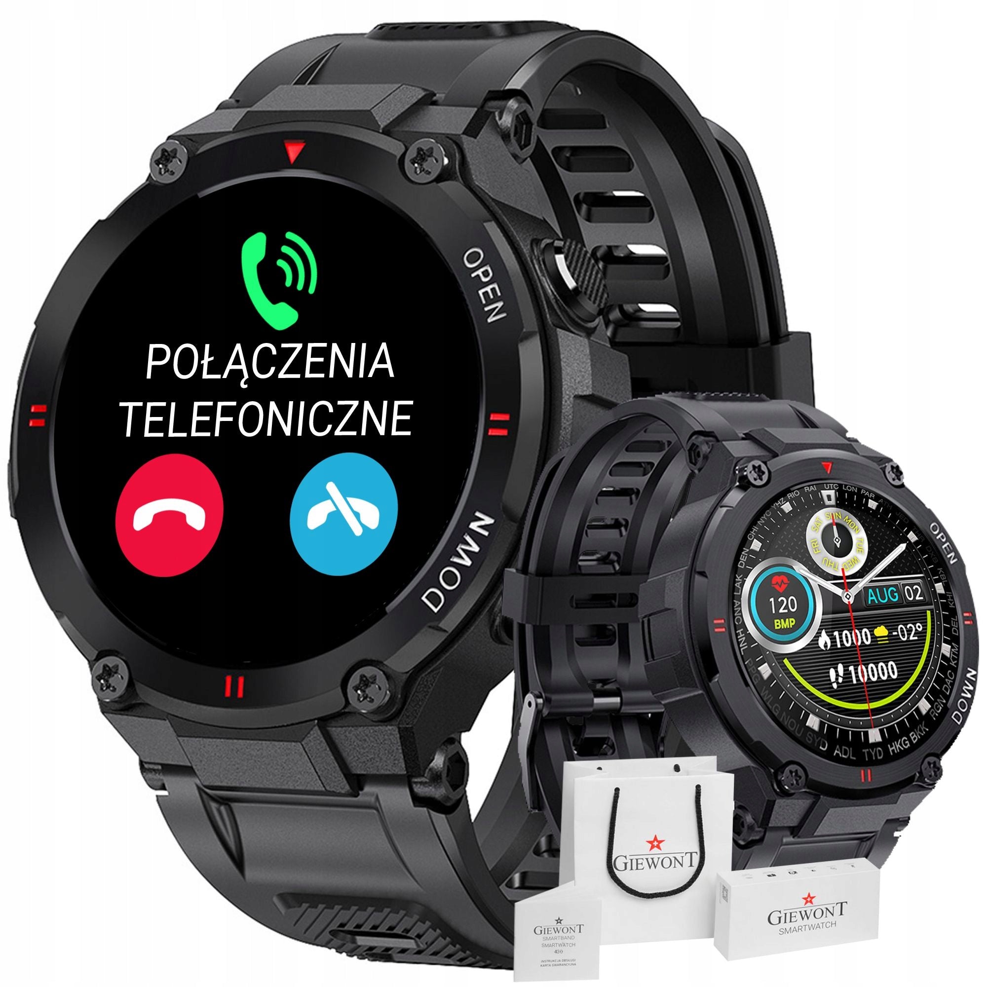 Smartwatch GIEWONT Black GW430-1 EAN (GTIN) 5904665272121