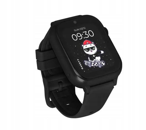 Smartwatch Garett Cute 2 45mm 4G LTE GPS Black + Reflective Strap Case shape rectangular