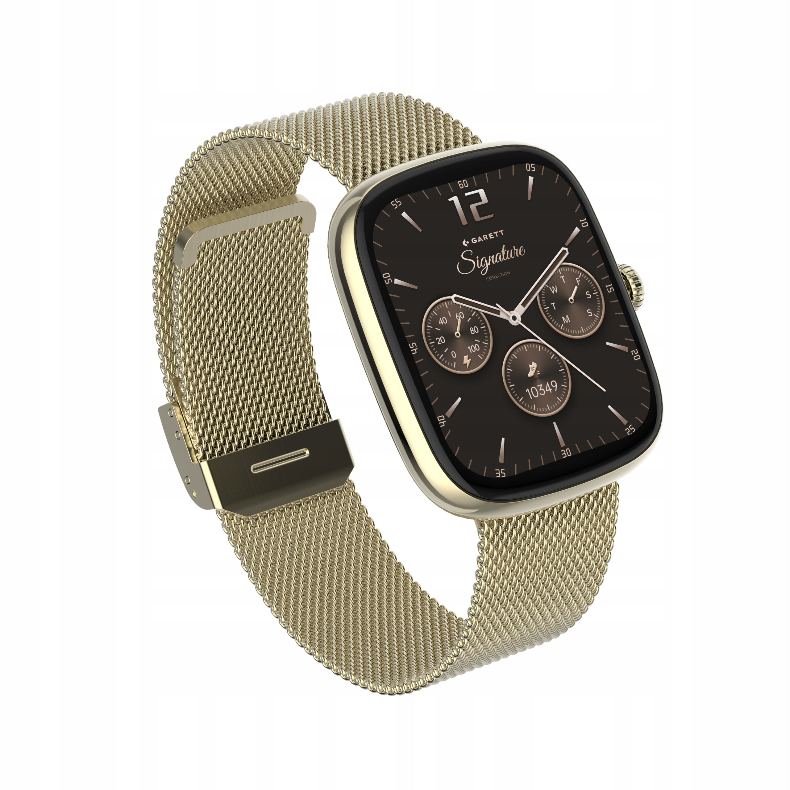 Smartwatch Garett Flow Gold AMOLED 1,75" Bluetooth Conversation IP68 Packaging status original