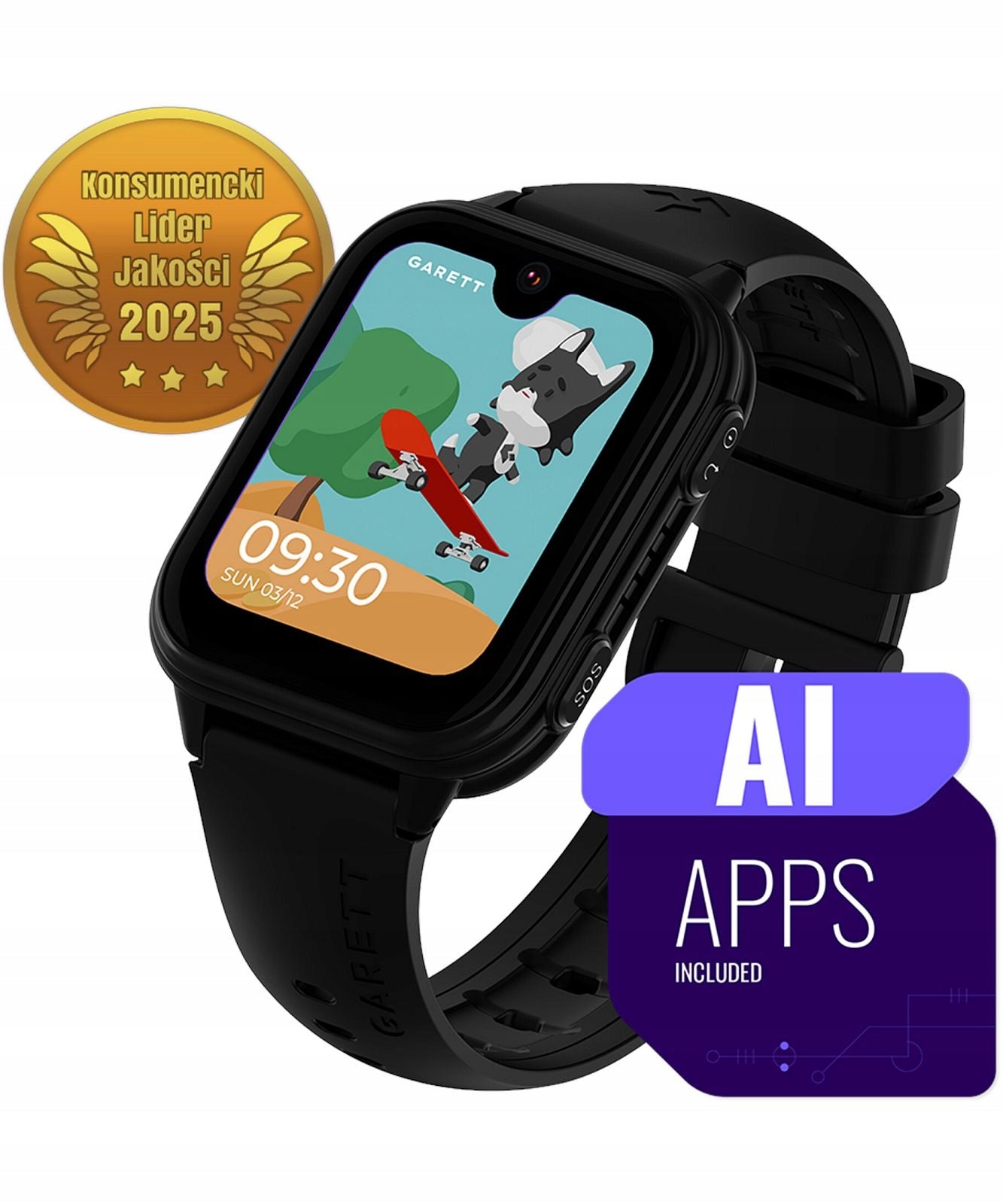 Smartwatch Garett Kids Vibe AI 4G Black