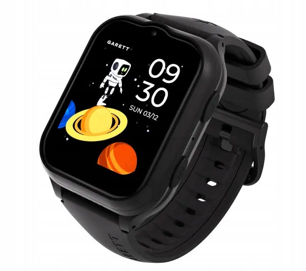 Smartwatch Garett Kids eSIM 4G LTE 1,69'' GPS SOS WiFi Black
