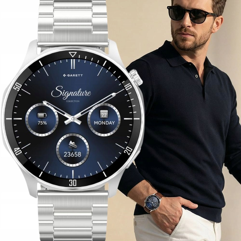 Smartwatch Garett Prime silver steel