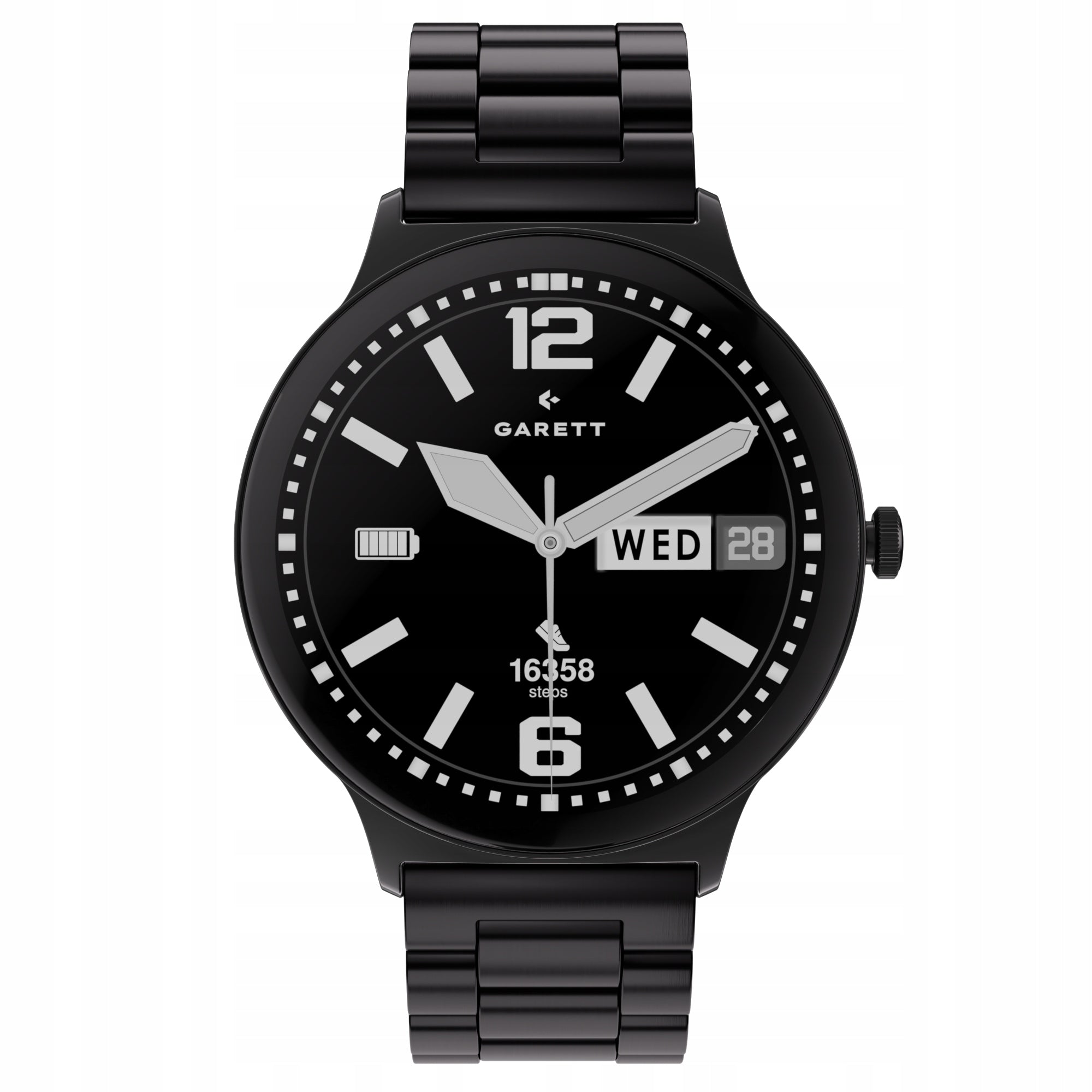Smartwatch Garett Quantum Glow AMOLED BT Talk 100+ Sport Black Steel Brand Garett