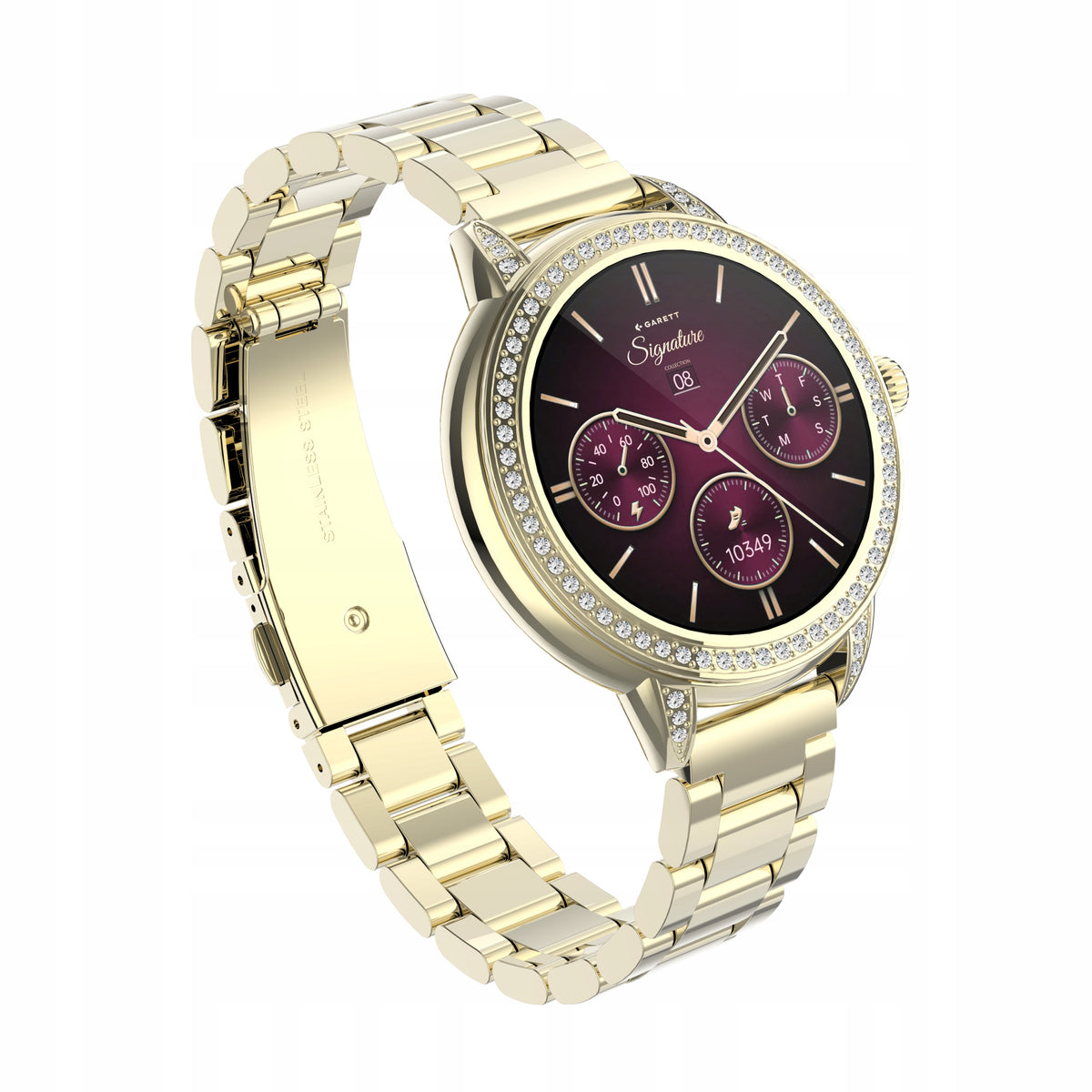 Smartwatch Garett Stella gold AMOLED 1.1 Always On Display Bluetooth IP68 Packaging status original