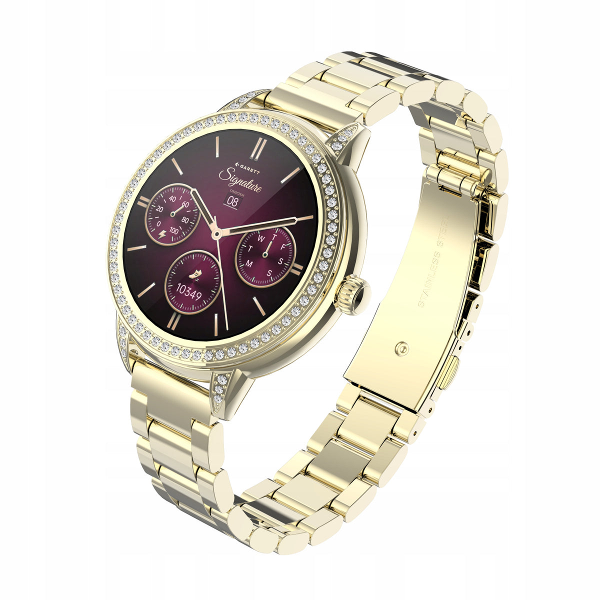 Smartwatch Garett Stella gold AMOLED 1.1 Always On Display Bluetooth IP68