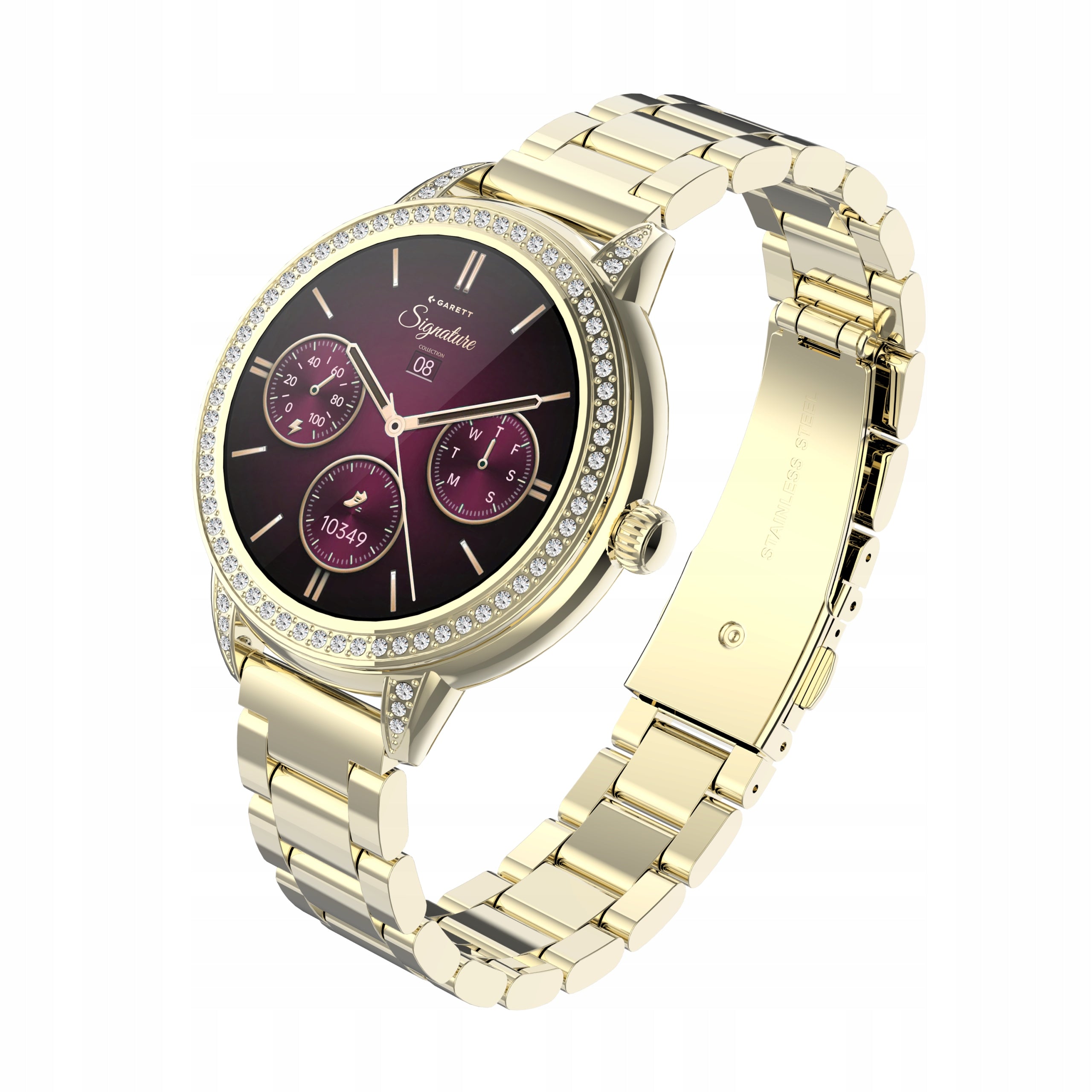 Smartwatch Garett Stella gold AMOLED 1.1 Always On Display Bluetooth IP68