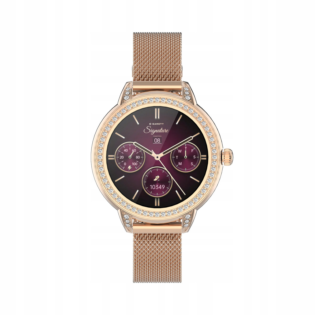Smartwatch Garett Stella rose gold mesh AMOLED 1,1" IP68 Bluetooth Manufacturer code 5904238485118