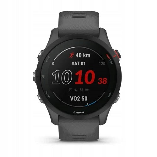 Smartwatch Garmin Forerunner 255 Mysterious Grey Waterproof GPS Manufacturer code HXD-5859