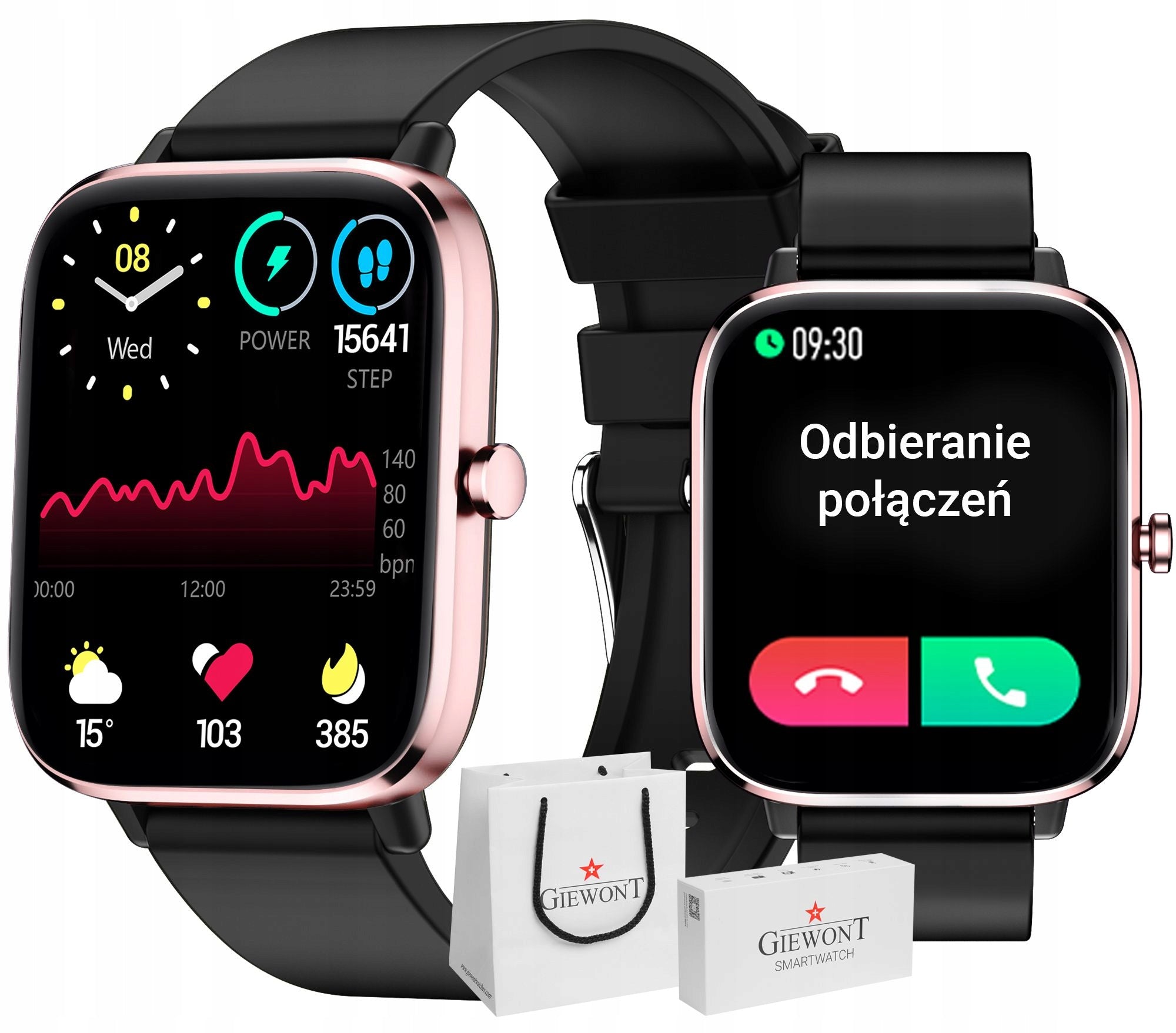 Smartwatch Giewont Pink-Black GW230-3