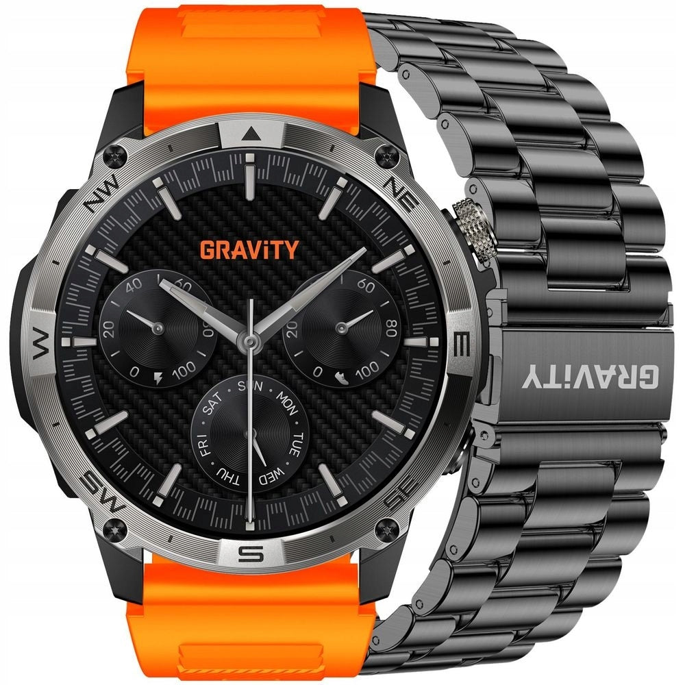 Smartwatch Gravity Black Strap Bracelet GT46-4