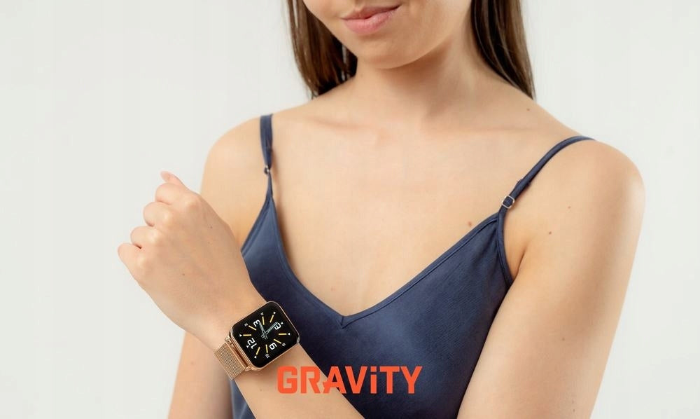 Smartwatch Gravity Rose Gold Purple 2 Strips GT17-3 Brand Gravity