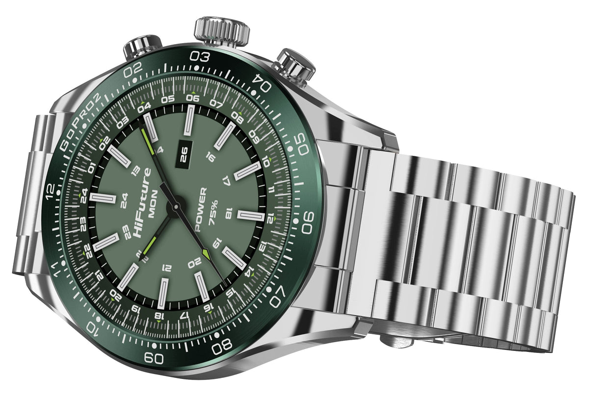 Smartwatch HIFUTURE Go Pro 2 Silver-green Brand HiFuture