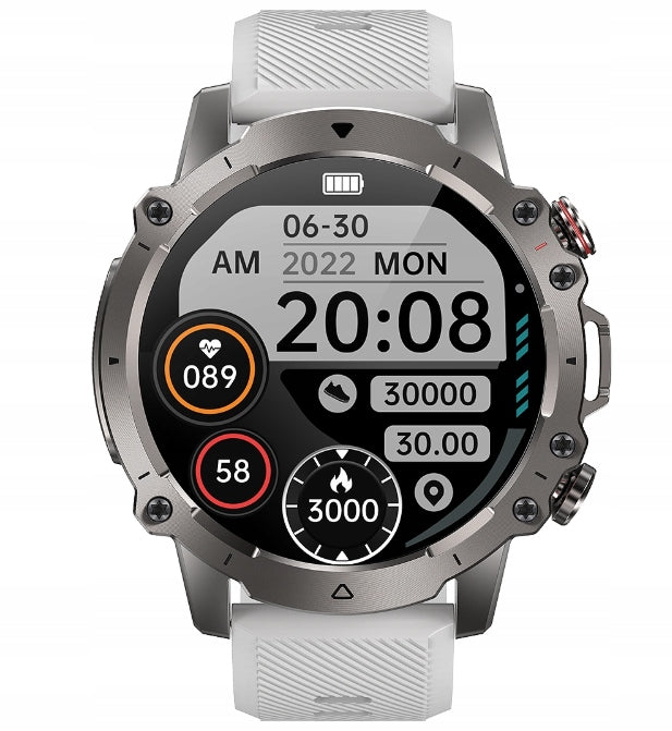 Smartwatch HK87 Sleep Monitor Pedometer Calories Bluetooth Sports Modes Batteries included yes
