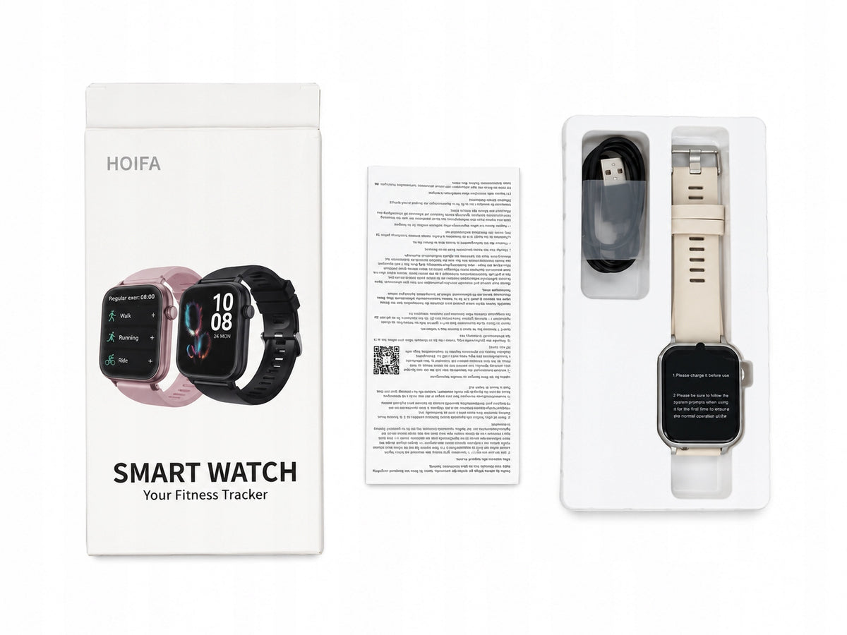 Smartwatch HOIFA T10 1,83" HD Bluetooth Talk IP68 Heart Rate Monitor