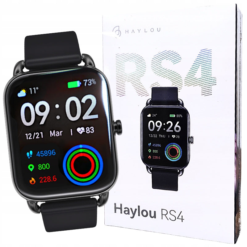 Smartwatch Haylou RS4 black SpO2 AMOLED 1,78