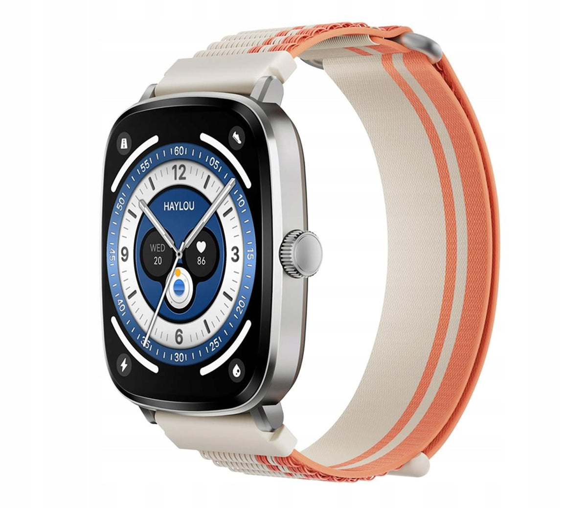 Smartwatch Haylou RS5 Silver Elegant and Lightweight Activity Monitor Brand Haylou