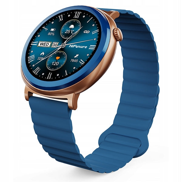 Smartwatch HiFuture Aurora blue Bluetooth pedometer Android round Model other
