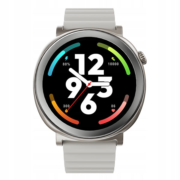 Smartwatch HiFuture Aurora silver Bluetooth round watch sport