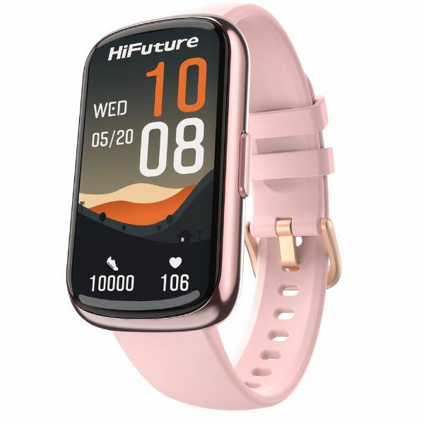 Smartwatch HiFuture EVO2 pink touch screen Bluetooth Android rubber