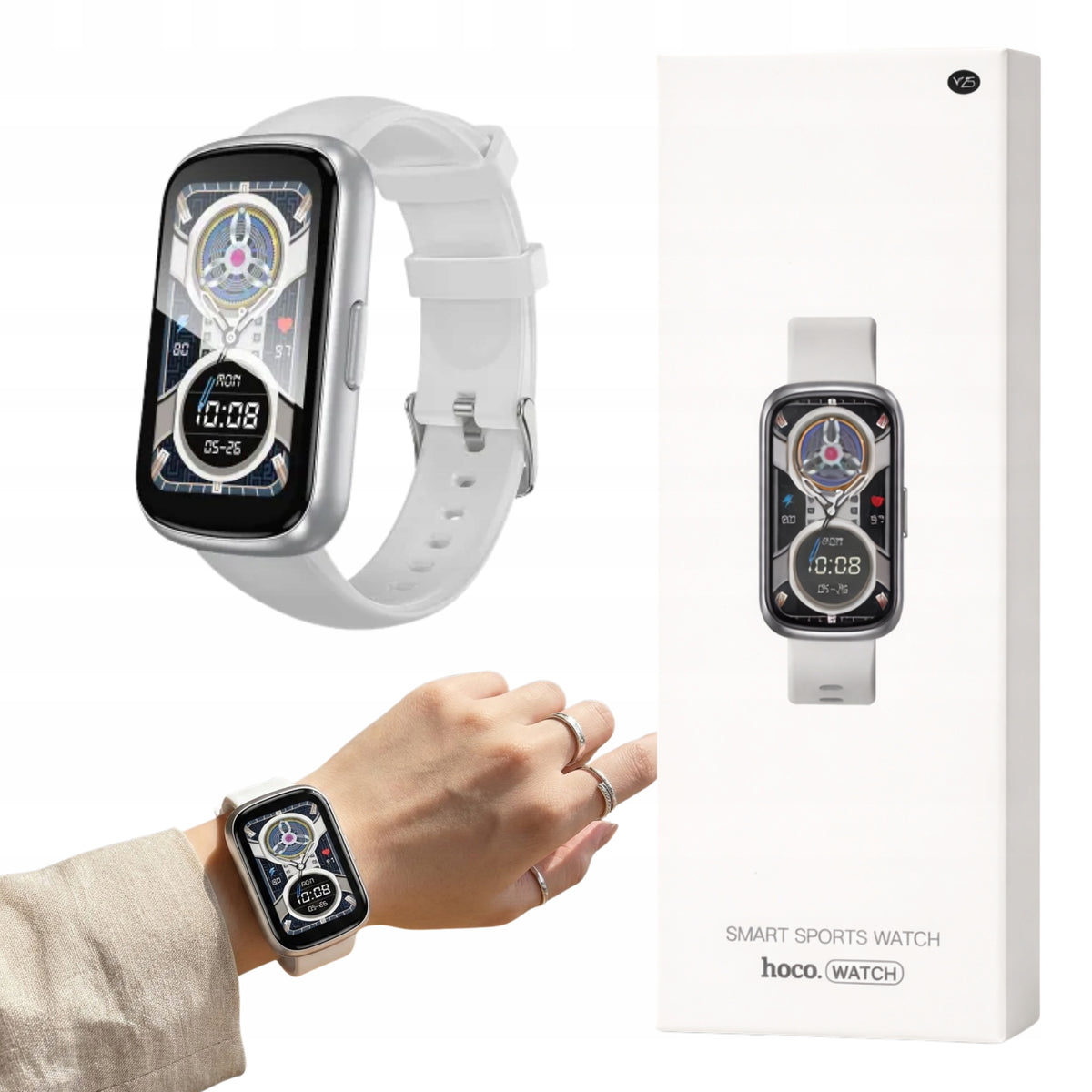 Smartwatch Hoco 1,47" TFT IP68 Y25 - Silver