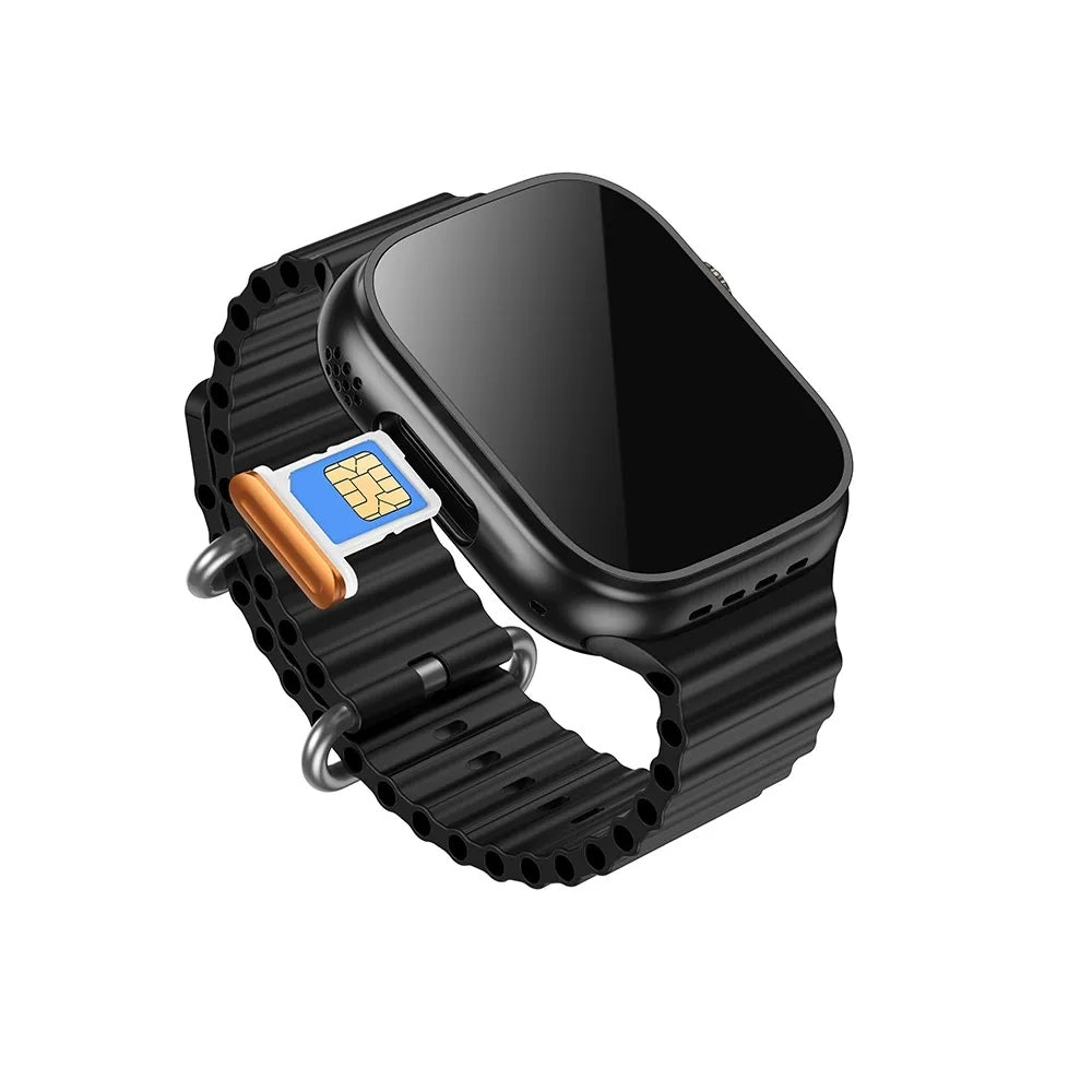 Smartwatch Hoco Men's 4G SIM Women's Watch GPS Talk Function Large Black Brand Hoco