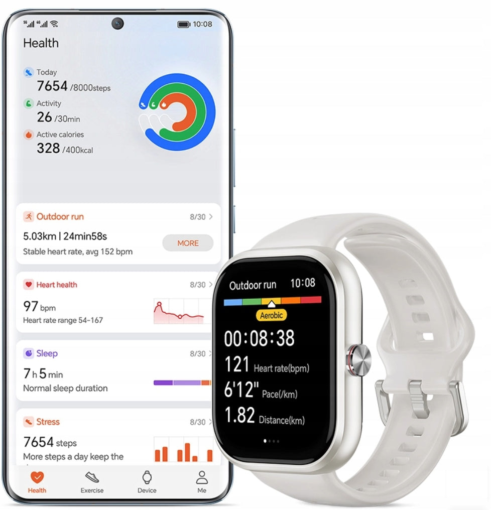 Smartwatch Honor CHOICE white AMOLED GPS Bluetooth Packaging status original