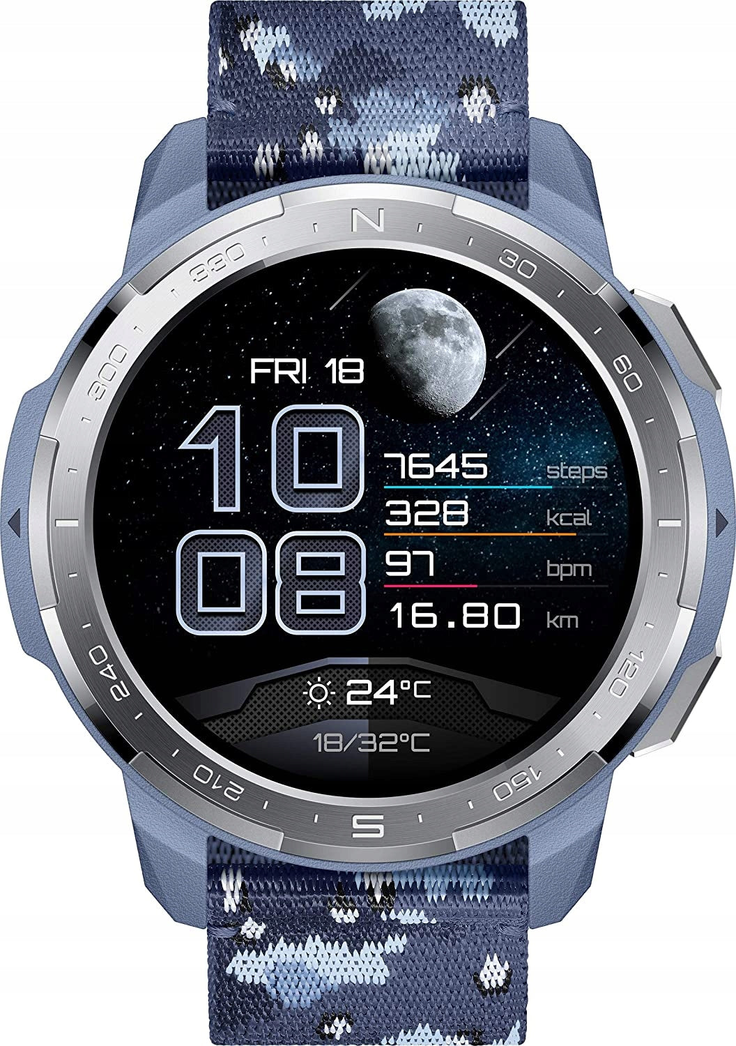 Smartwatch Honor Watch GS Pro blue steel with GPS and water resistance