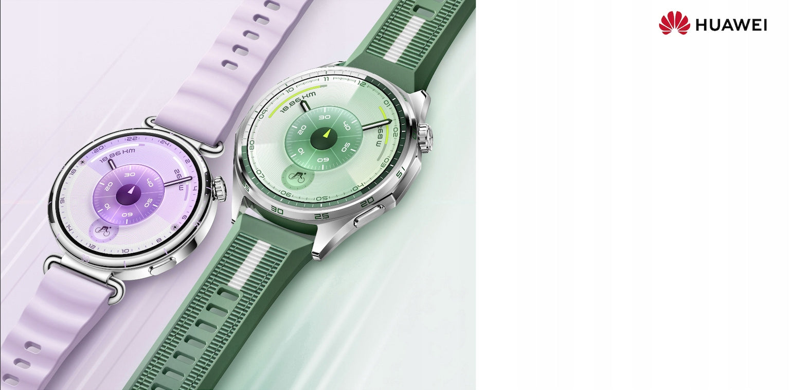 Smartwatch Huawei Watch GT 6 46mm silver green NFC GPS strap
