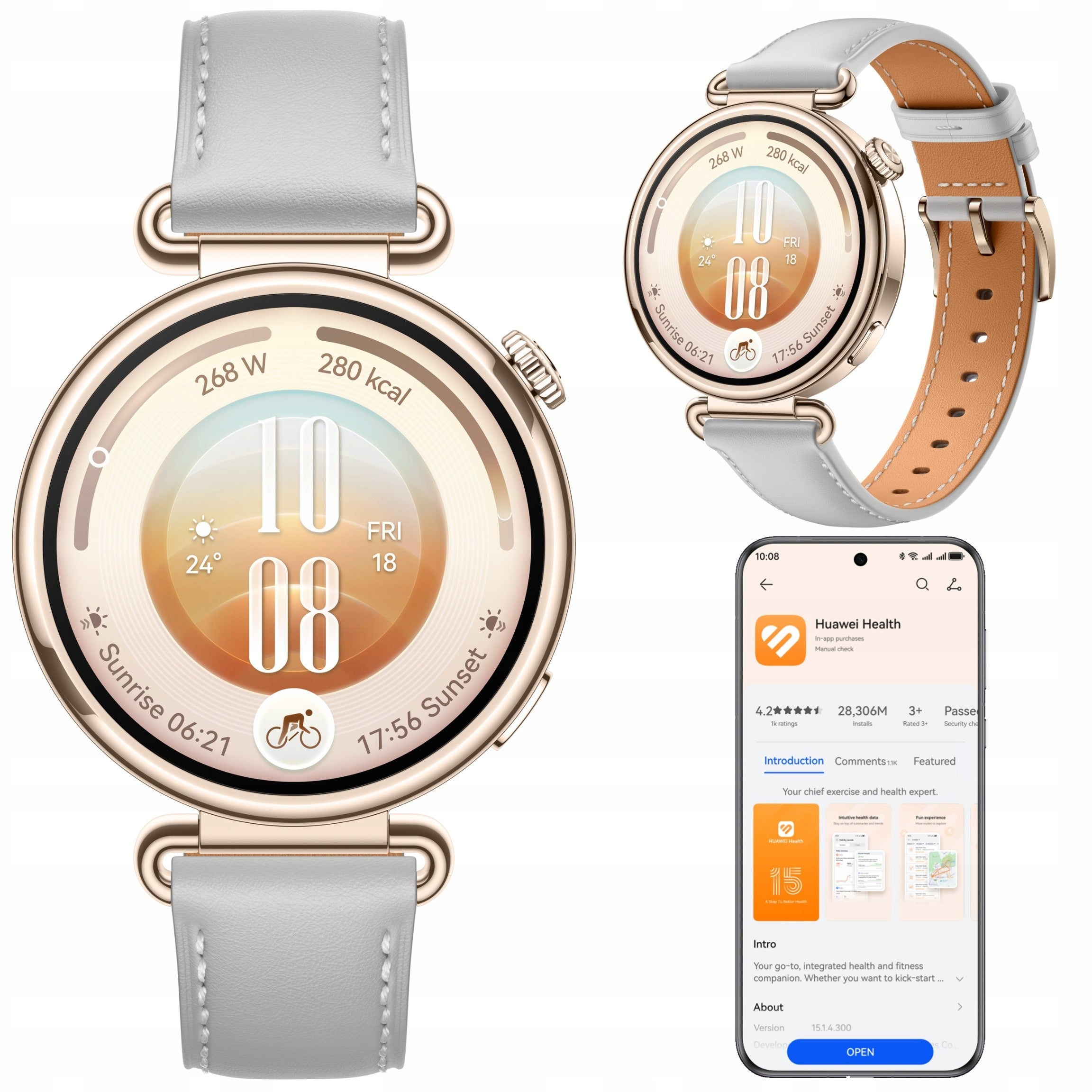 Smartwatch Huawei Watch GT 7 41mm Classic IP69 NFC Amoled up to 14 days of operation