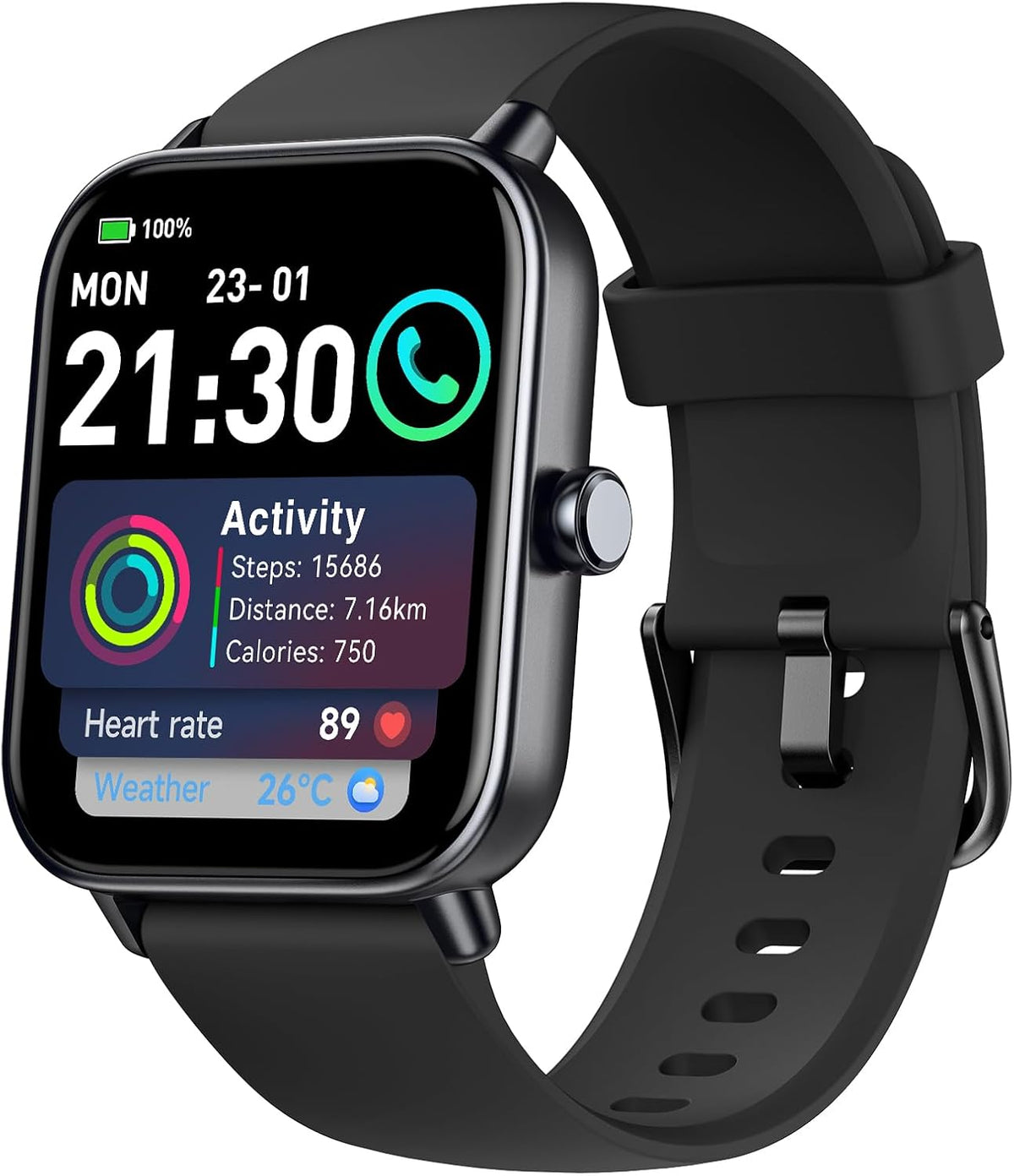 Smartwatch IDW19 black Alexa connections Manufacturer code 884929278265