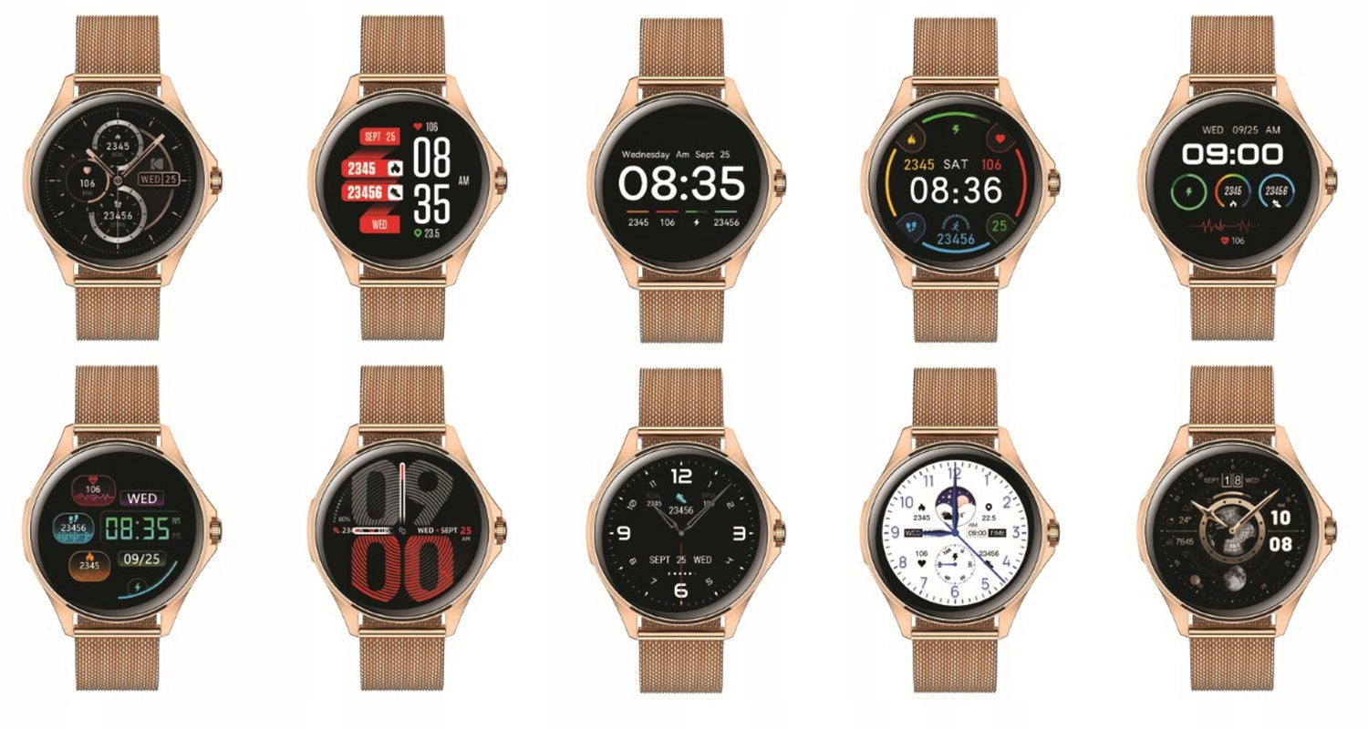 Smartwatch KODAK SW-7211 Pink Gold GPS Heart Rate Monitor Android iOS Packaging status original