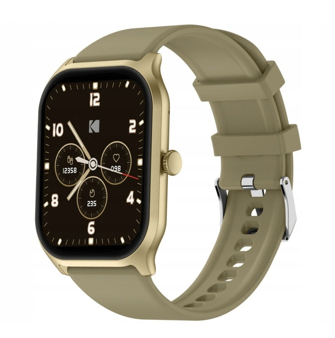 Smartwatch KODAK SW-7224 Gold GPS Heart Rate Monitor Pulse Oximeter Android iOS Packaging status original