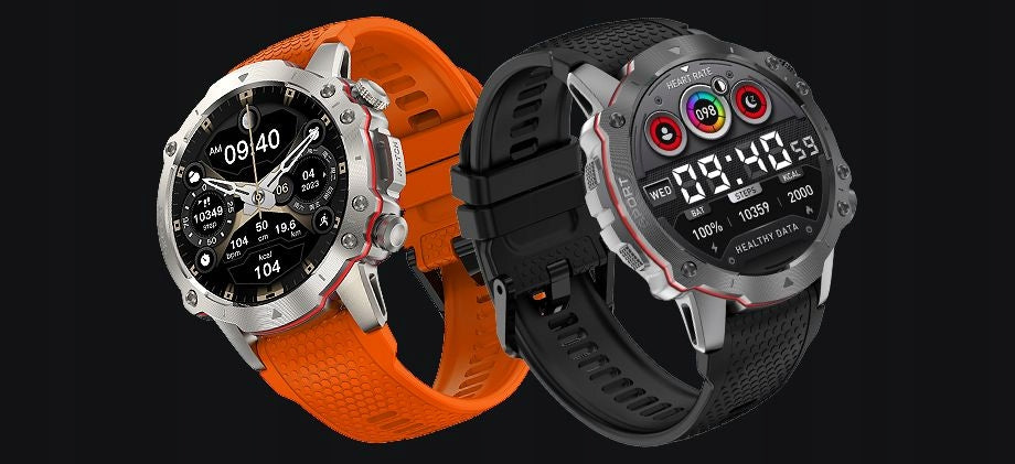 Smartwatch Kiano Sport Black Men's Menu PL 2 straps included Packaging status original