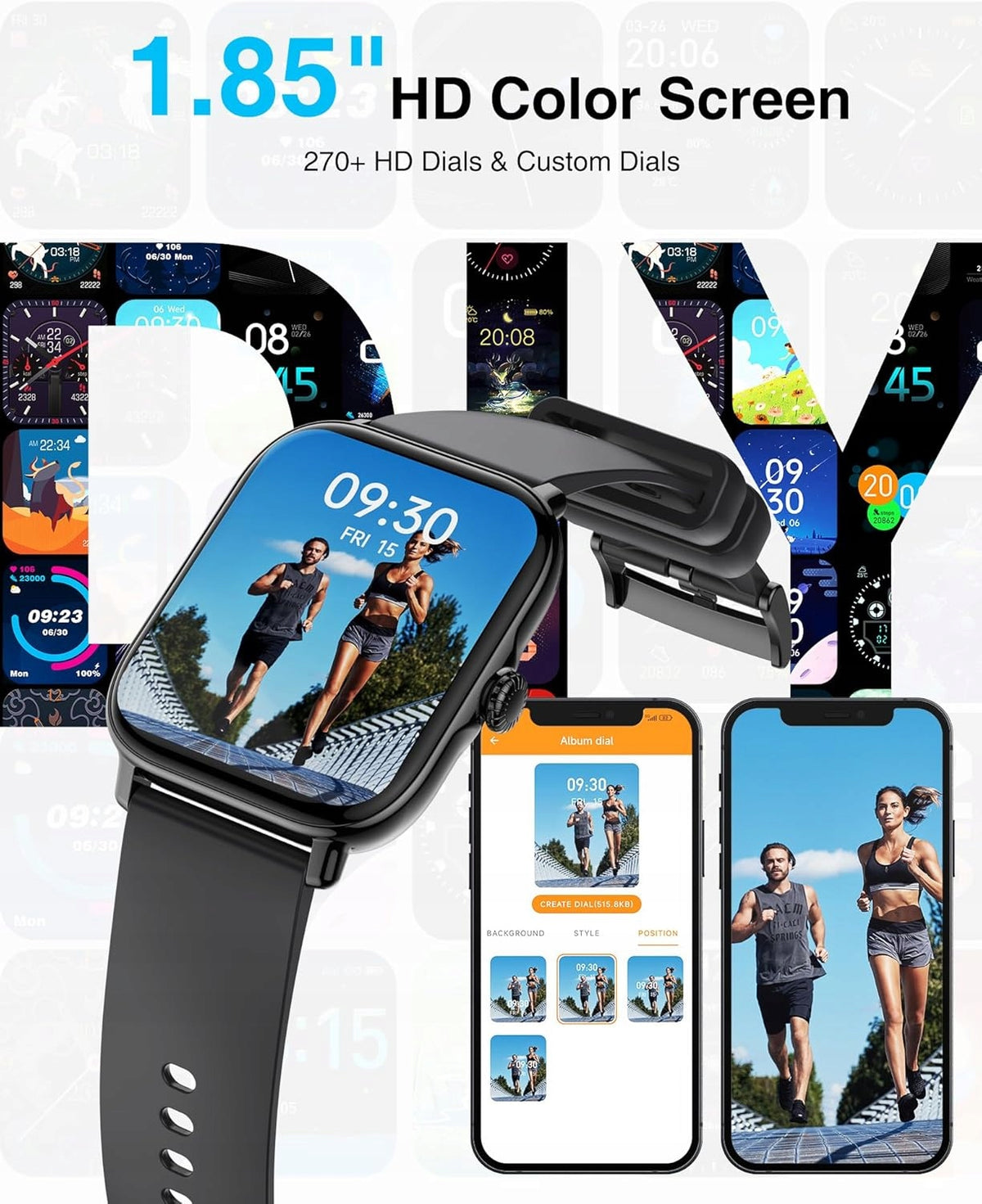 Smartwatch LLKBOHA P72 black Brand no brand