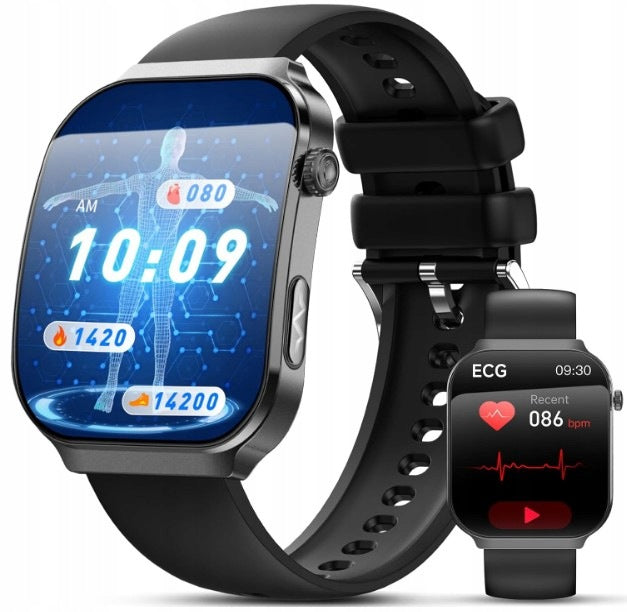 Smartwatch Lgnitek A2 black with ECG + HRV/BMI Brand no brand