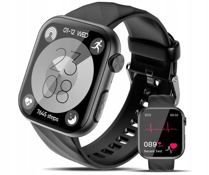Smartwatch Lgnitek MT500 ECG + HRV/BMI/Bluetooth AMOLED black
