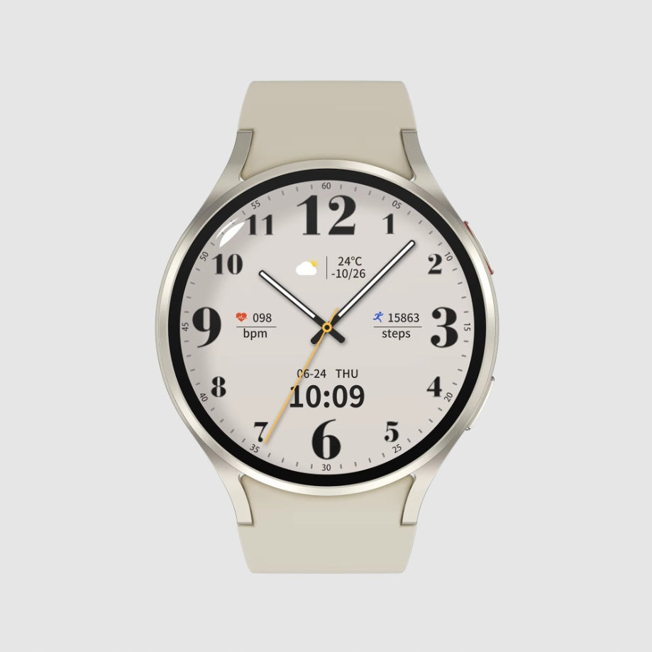 Smartwatch M10 Voice Assistant, Heart Rate, Pedometer, Screen 1.39" 360x360 Brand GoGPS