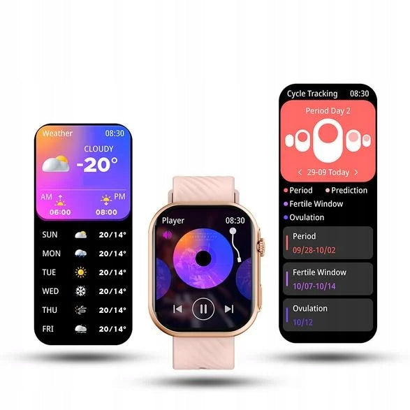 Smartwatch MANTA Revo Golden pink 22mm SWU401RGD EAN (GTIN) 5902510680329
