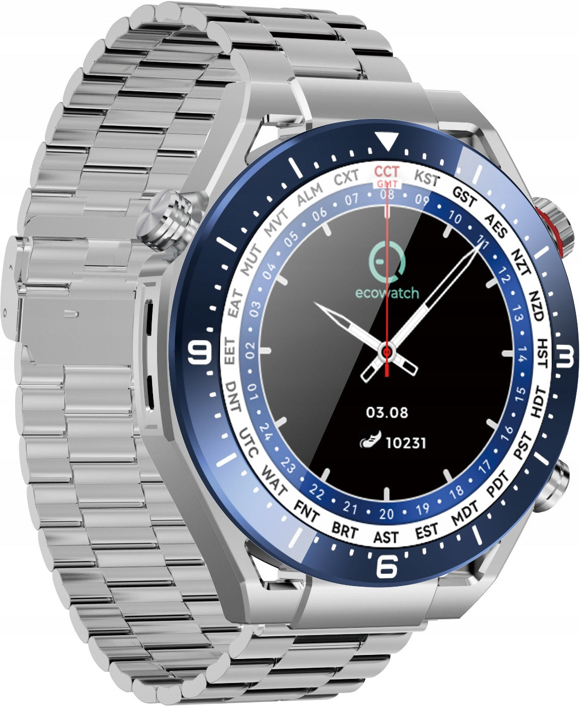 Smartwatch MAXCOM Ecowatch 1 Silver-blue