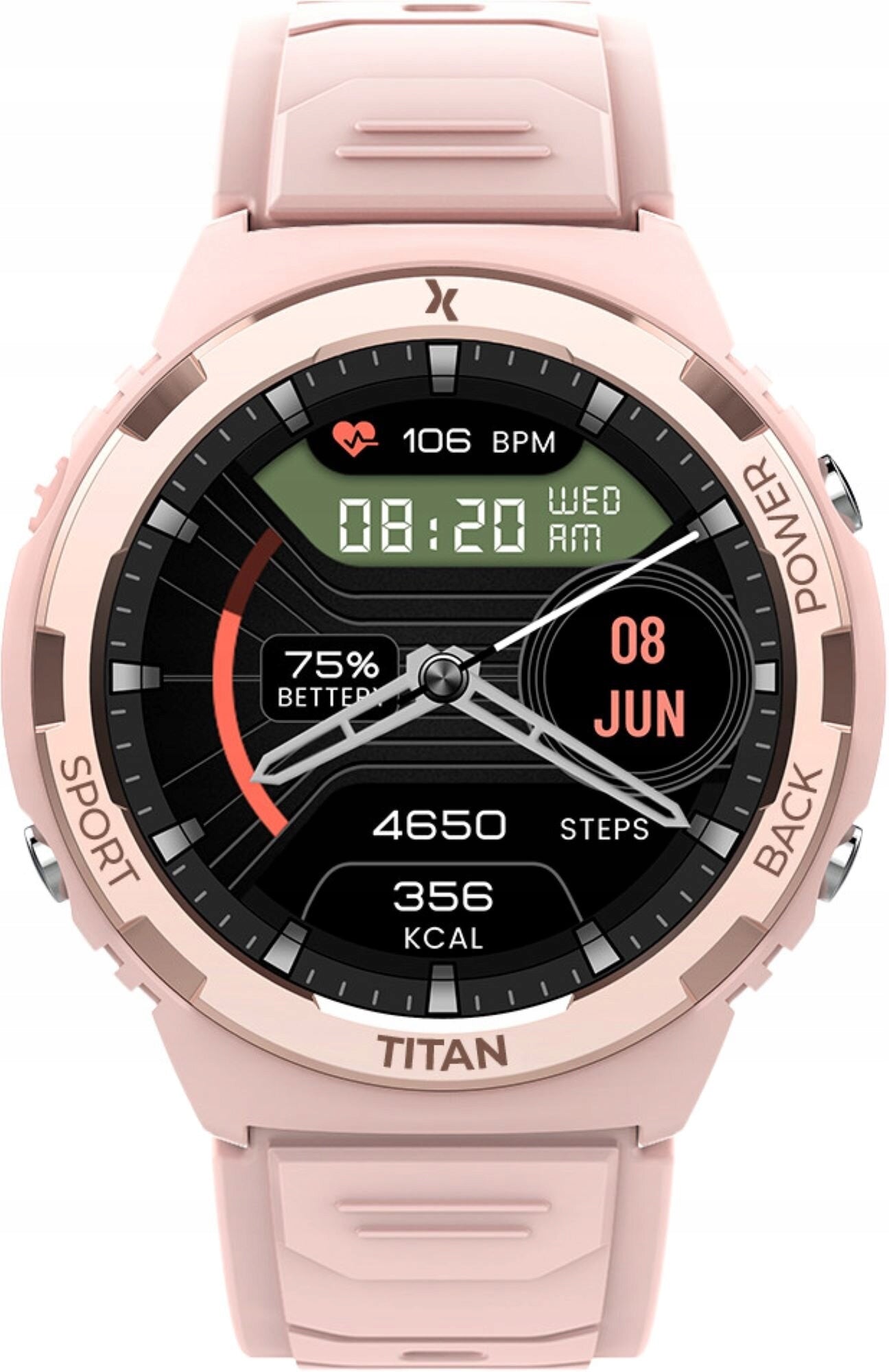Smartwatch MAXCOM FW100 Titan Valkiria Pink Batteries included yes