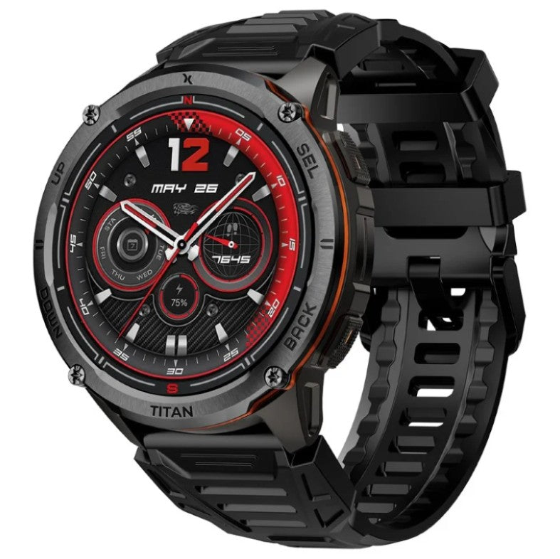 Smartwatch MAXCOM FW111 Titan Chronos GPS Black Men's Sports Watch