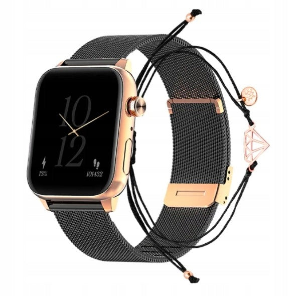 Smartwatch MAXCOM FW64 Oxygen 2 + Bracelet A. KRUK Black Women's Watch